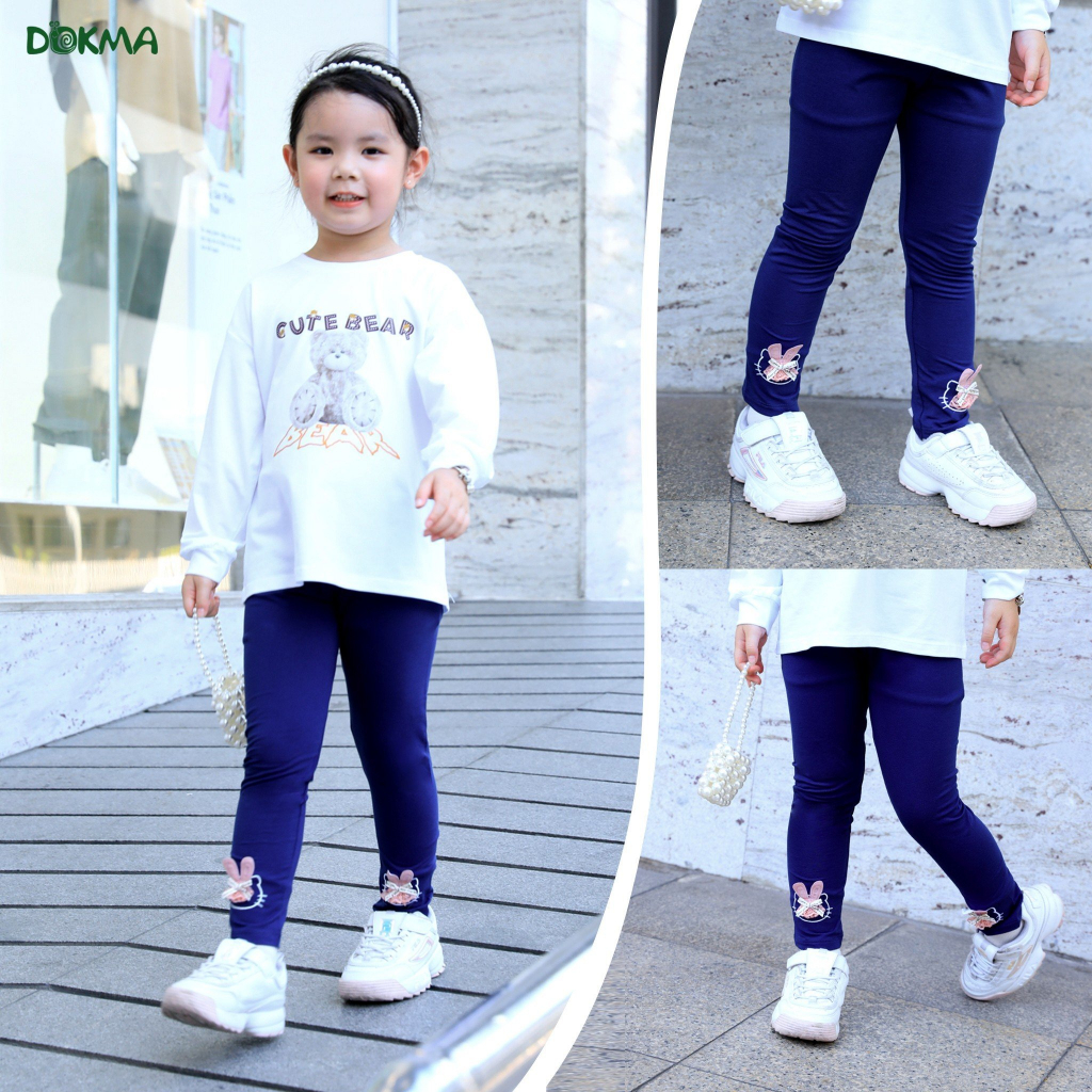 DOKMA - Quần legging cotton Dokma cho bé gái