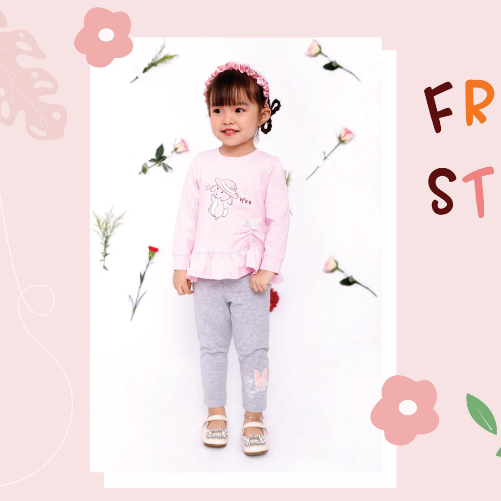 DOKMA - Quần legging cotton Dokma cho bé gái