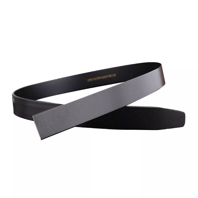 Dây nịt, thắt lưng nam đẹp da bò nhập khẩu cao cấp sang trọng bản 3.5cm dùng cho mặt khóa tự có răng nhựa siêu bền