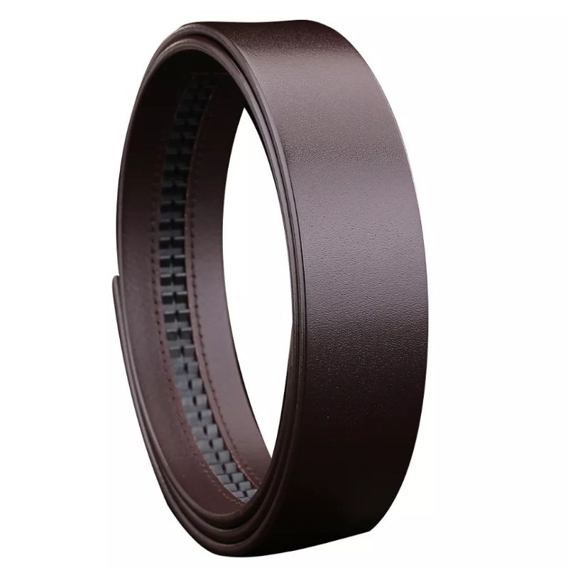 Dây nịt, thắt lưng nam đẹp da bò nhập khẩu cao cấp sang trọng bản 3.5cm dùng cho mặt khóa tự có răng nhựa siêu bền