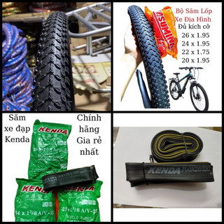 Lốp săm vỏ ruột xe đạp thể thao địa hình 26x1.95, 24x1.95, 22x1.75, 20x1.95