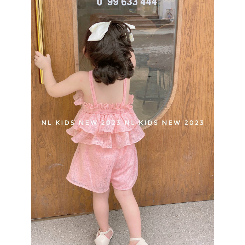 Bộ Bèo Nơ Đá cho bé gái siêu xinh chất tơ nhuyễn size 8kg - 22kg