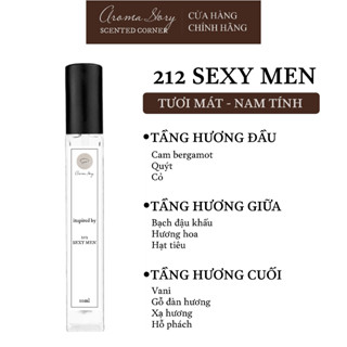  Tinh Dầu Nước Hoa Nam 212 Sexy Men EDP Aroma Story 10ml 50ml Chai Xịt Sexy Cuốn Hút  Nam Tính Lưu Hương 6-8 Giờ 