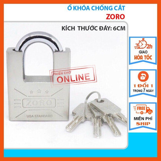 Ổ KHÓA ZORO CHỐNG CẮT 6P-CHÌA MUỖNG