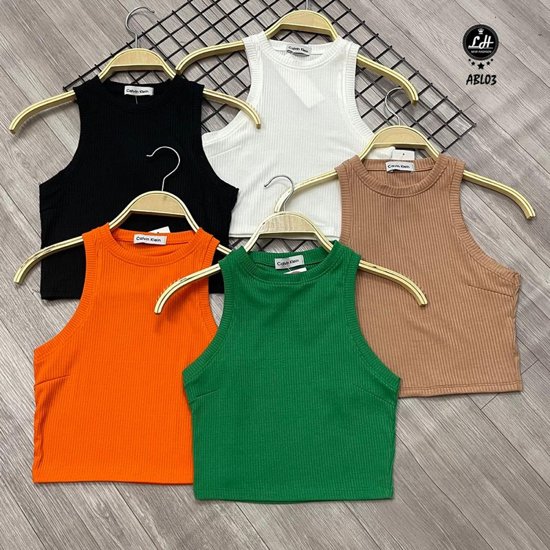 ÁO CROPTOP DÁNG BA LỖ GÂN MÁT MỊN XINH CỰC CHẤT B999