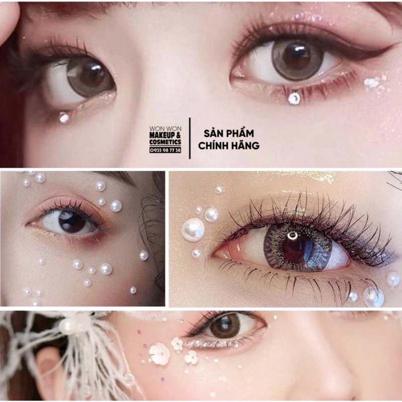 Đá Dán Tóc - Ngọc Dán Tóc / Dán Mặt cô dâu, Beauty, tấm lớn nhiều hạt có keo sẵn