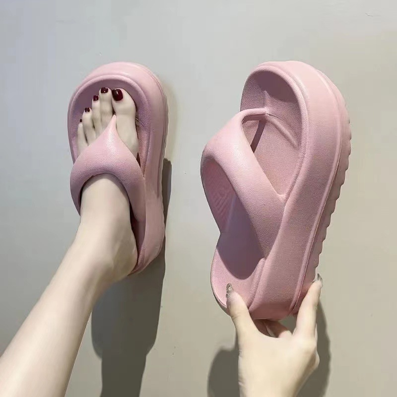 Dép nữ đế cao Nấm Lùn Clothes Dép kẹp nữ Dép đế cao Dép đi biển đế cao Dép xỏ ngón D03