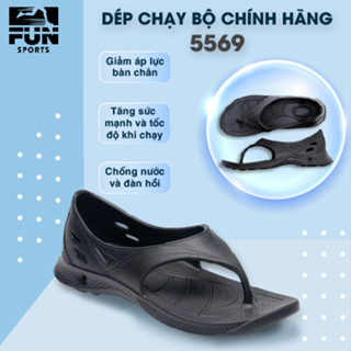 Dép Chạy Bộ Ysandal Chính Hãng B&M Đài Loan BCU5569 Quai Hậu Nam Nữ Nhựa EVA Màu Đen Fun Sports