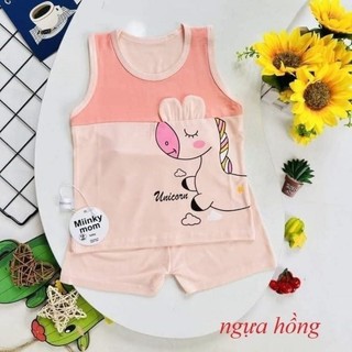 Bộ ba lỗ thun lạnh Minky cho bé (HK002)