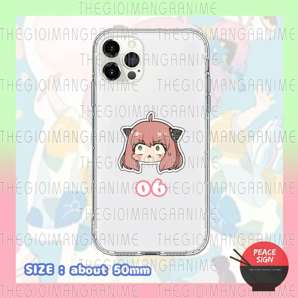 Giá đỡ điện thoại ANYA SPY X FAMILY GIA ĐÌNH ĐIỆP VIÊN anime chibi griptok tiện lợi phone grip mica acrylic