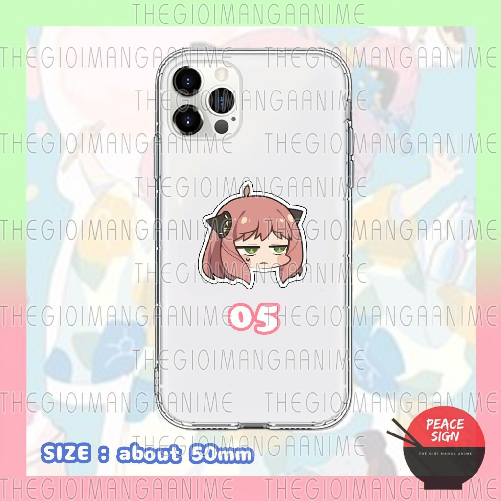 Giá đỡ điện thoại ANYA SPY X FAMILY GIA ĐÌNH ĐIỆP VIÊN anime chibi griptok tiện lợi phone grip mica acrylic