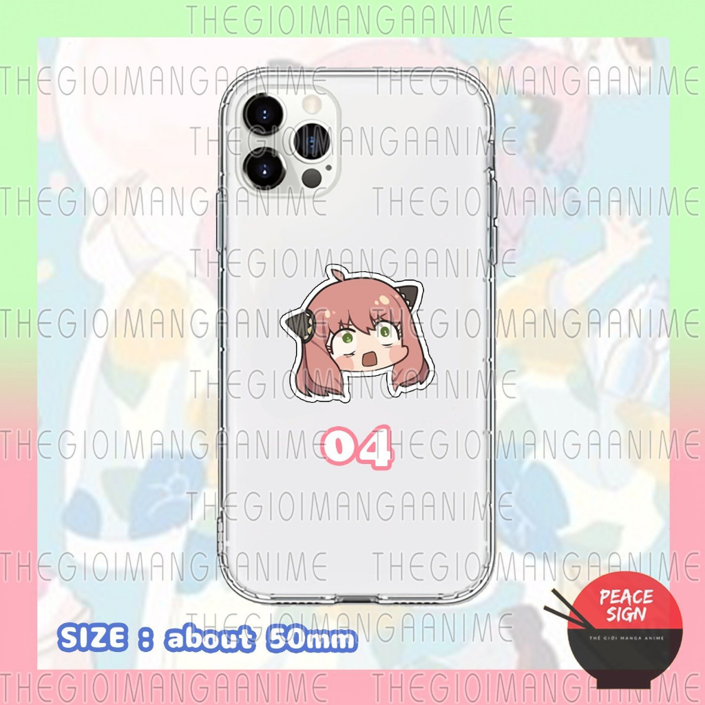 Giá đỡ điện thoại ANYA SPY X FAMILY GIA ĐÌNH ĐIỆP VIÊN anime chibi griptok tiện lợi phone grip mica acrylic
