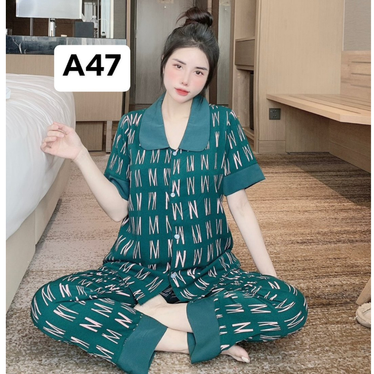 [ Có đại 75kg] Bộ pijama nữ mặc nhà tay cộc,tay dài quần dài, quần áo ngủ nữ phong cách thời trang - naheeofficial