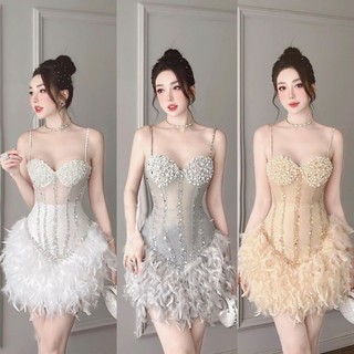 ✨ Đầm body cup kết cườm✨ HÌNH THẬT - S/M/L