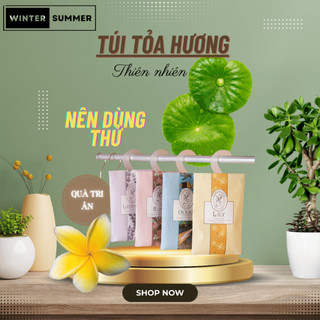  Túi Thơm Thảo Mộc Treo Tủ Quần Áo, Phòng Khách, Nhà Tắm, Tủ Giày Kèm Móc Treo.
