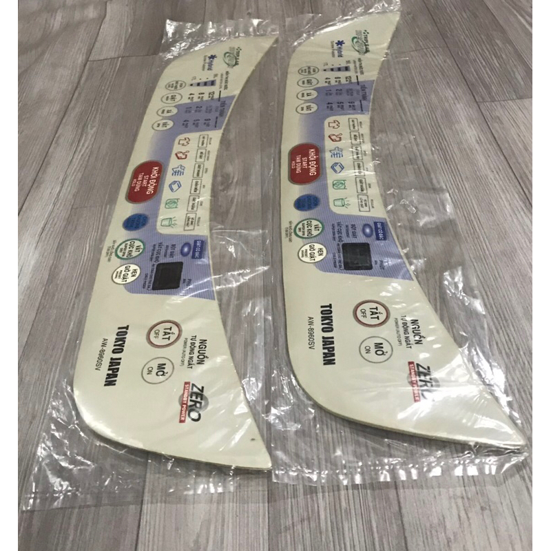 Tem phím bấm máy giặt Toshiba