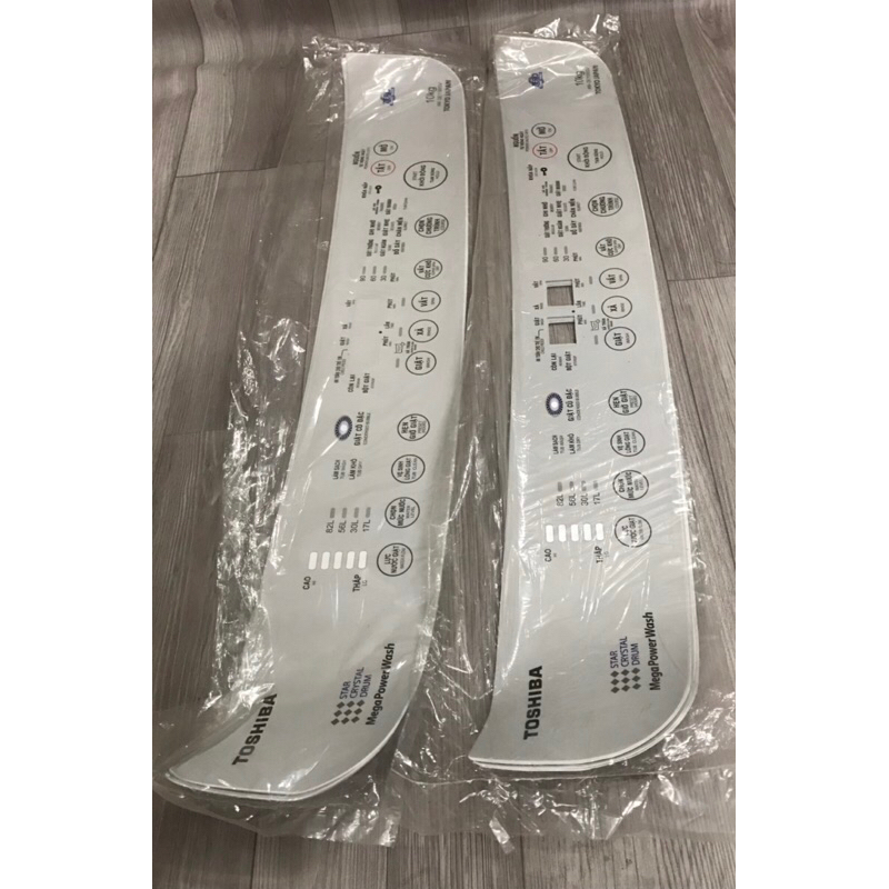 Tem phím bấm máy giặt Toshiba