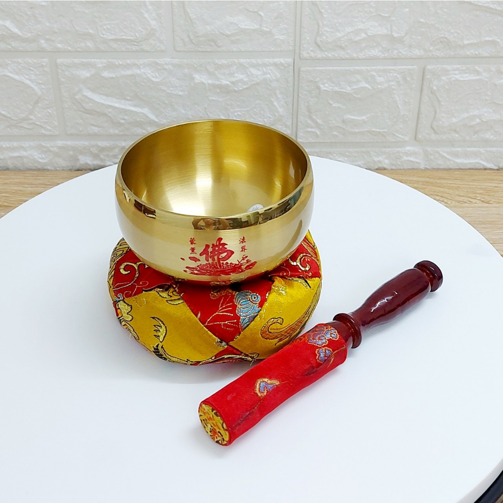 Chuông tụng kinh đài loan, Chuông viền chữ Phật bằng đồng cao cấp