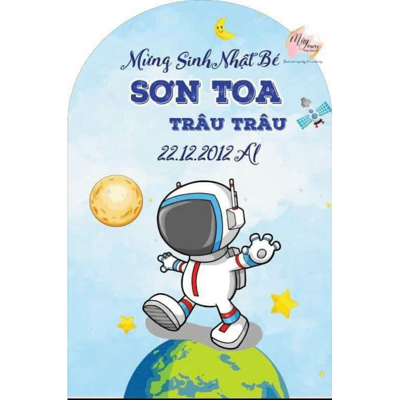 Phông nền Backdrop khung vòm thiết kế theo yêu cầu khách hàng - Mây Party