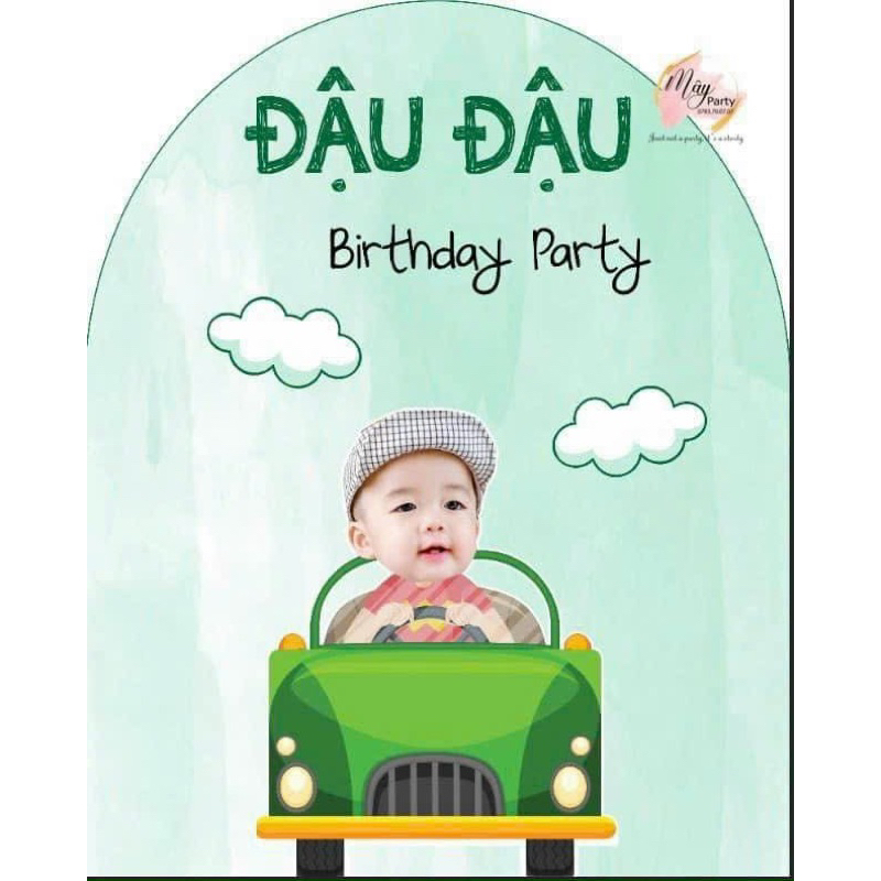 Phông nền Backdrop khung vòm thiết kế theo yêu cầu khách hàng - Mây Party