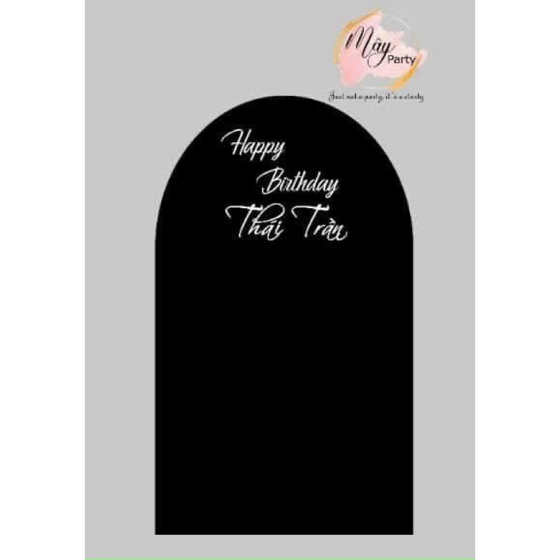 Phông nền Backdrop khung vòm thiết kế theo yêu cầu khách hàng - Mây Party