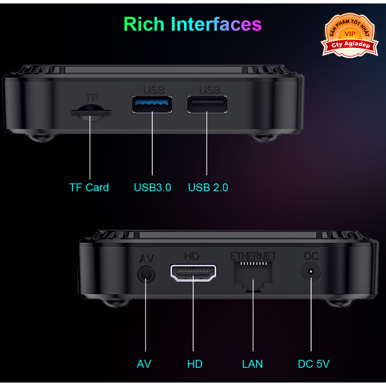Tivibox thế hệ mới 2024 Android 13 HK1 giúp TV thường truy cập internet youtube xem phim truyền hình