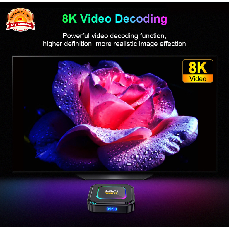 Tivibox thế hệ mới 2024 Android 13 HK1 giúp TV thường truy cập internet youtube xem phim truyền hình