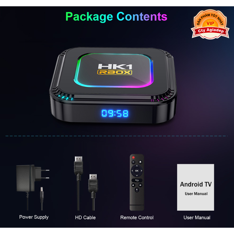 TVBOX xịn Android 13 Bản mới HK1 biến Tivi thường thành TV thông minh