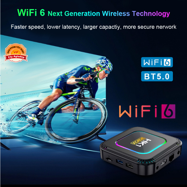 TVBOX xịn Android 13 Bản mới HK1 biến Tivi thường thành TV thông minh