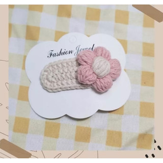 Kẹp tóc len handmade hoa