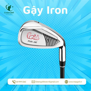 Gậy golf trẻ em kèm 5 bóng golf , gậy số 7- Iron 5-8 tuổi và  9-12 tuổi GREENGOLF