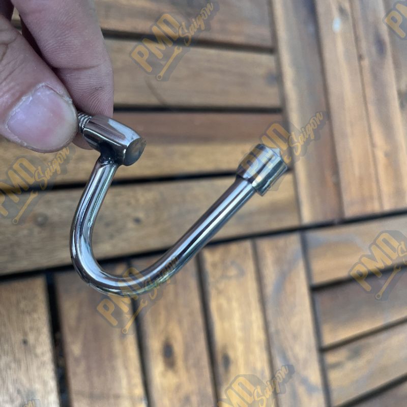 Móc bửng, móc treo xe máy inox hình lưỡi câu