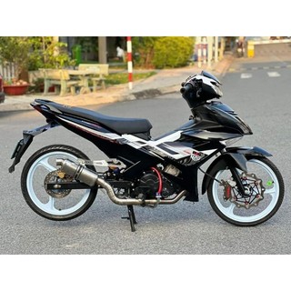 Tem rời exciter 150 - mẫu tem yzr15 trắng dán xe đen đẹp