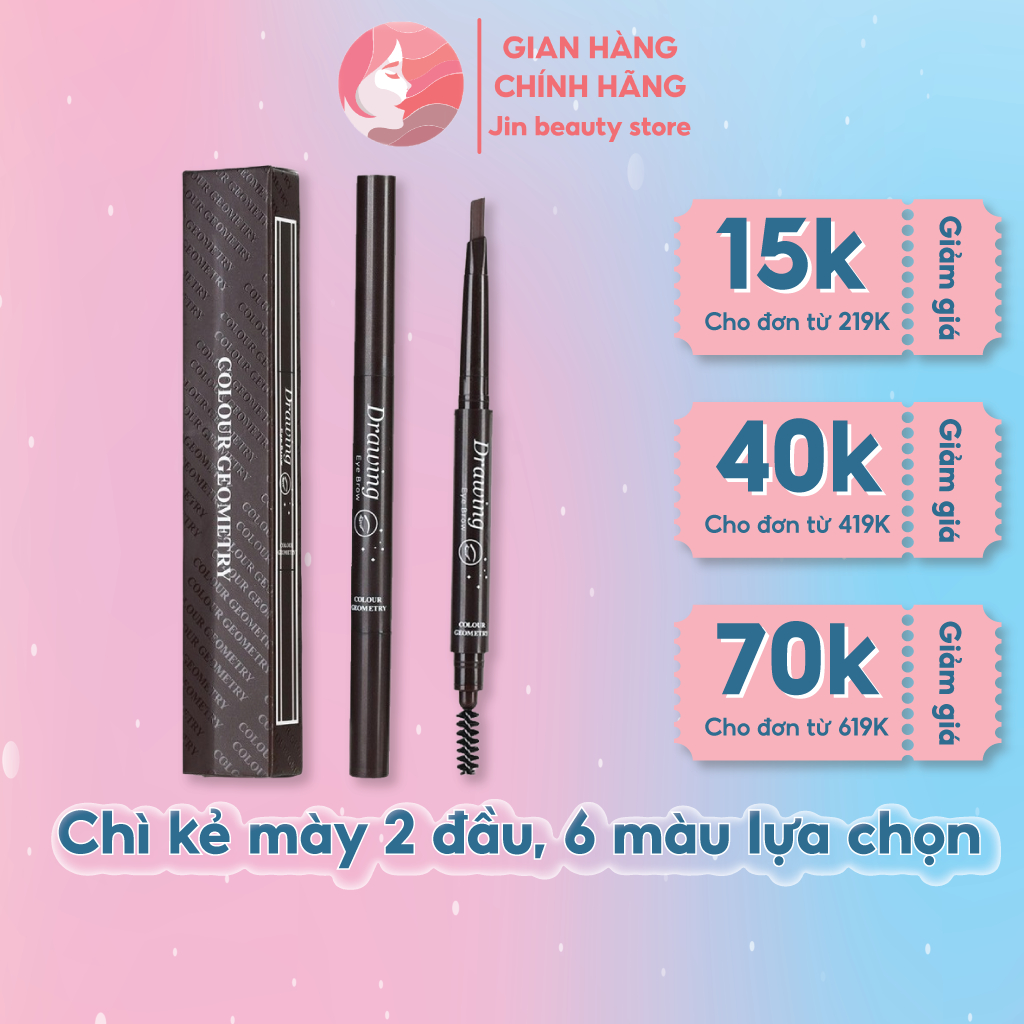 Chì kẻ mày 2 đầu Drawing Color Geometry Eyebrow