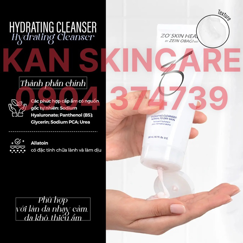 ⭐️ Sữa rửa mặt mini cho mọi loại da Zo Gentle Cleanser / Exfoliating / Hydrating 60ml