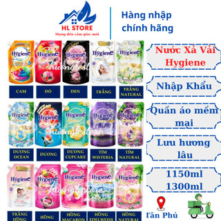 Nước xả Hygiene đậm đặc 1150ml/1300ml, xả vải thái lan làm mềm vải lưu hương HSD 2025  .