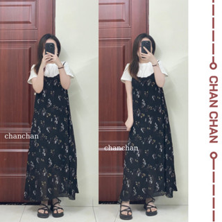  Váy yếm hoa nhí 2 dây dễ thương phong cách Hàn Quốc  Váy 2 lớp  