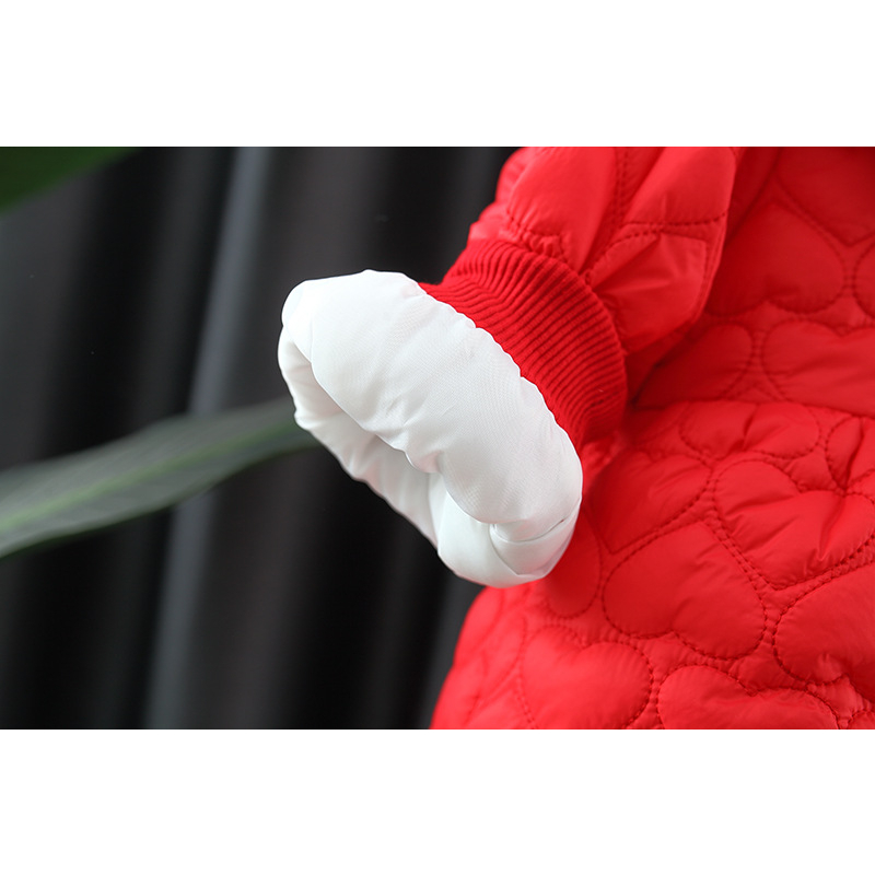 Áo khoác trần bông kèm túi siêu xinh cho bé gái 2023