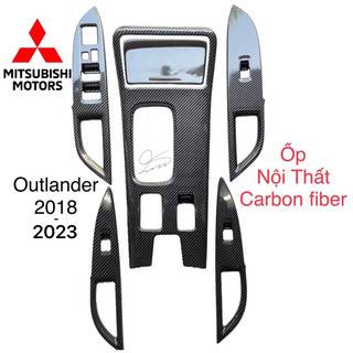 Outlander ốp nội thất carbon 2016-2023 phụ kiện trang trí dán xe 2019 2020 2021 2023