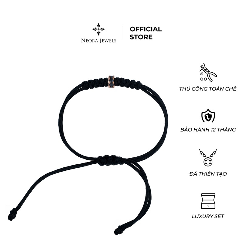 Neora Jewels - Paracord Spacer Limited - Bánh Lái Đen