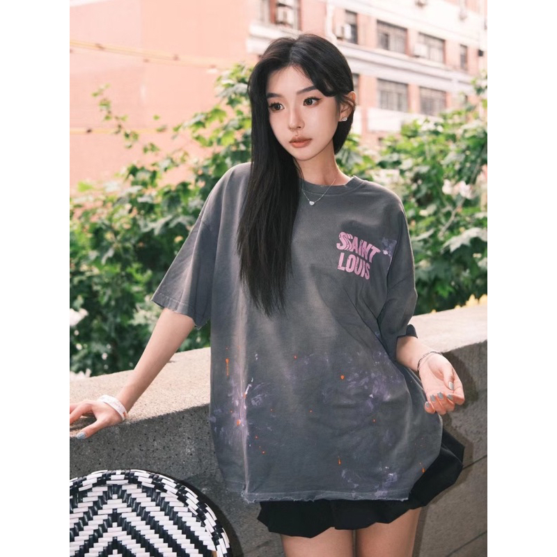 Saint Louis Tee - Áo thun ngắn tay wax big logo unisex
