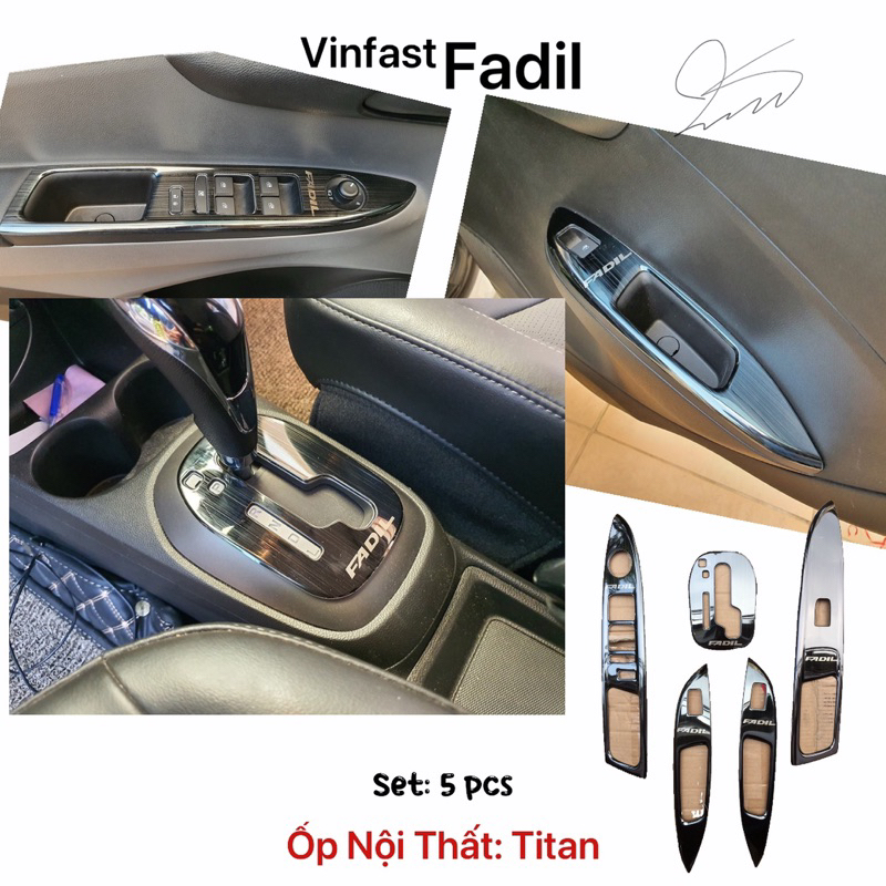 Ốp Nội thất xe Vinfast Fadil Titan + Carbon Phụ kiện trang trí xe