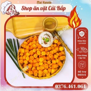 500g nui chiên giòn, bắp sấy giòn,hạt sen cay tẩm gia vị