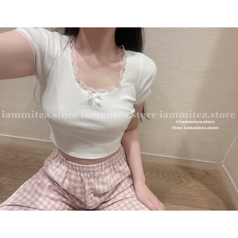 Áo crop có tay nhà Iammitea🎀