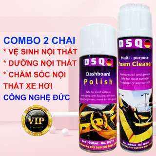 Chai xịt vệ sinh nội thất ô tô, dưỡng nội thất ô tô - vệ sinh, dưỡng ghế da, nhựa nhám - tẩy ghế sofa nỉ - dsq
