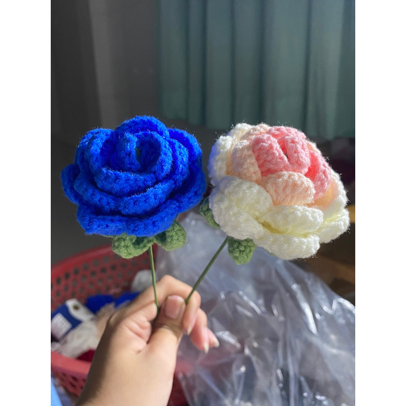 HOA HỒNG LEN OMBRE | FREE GÓI HOA