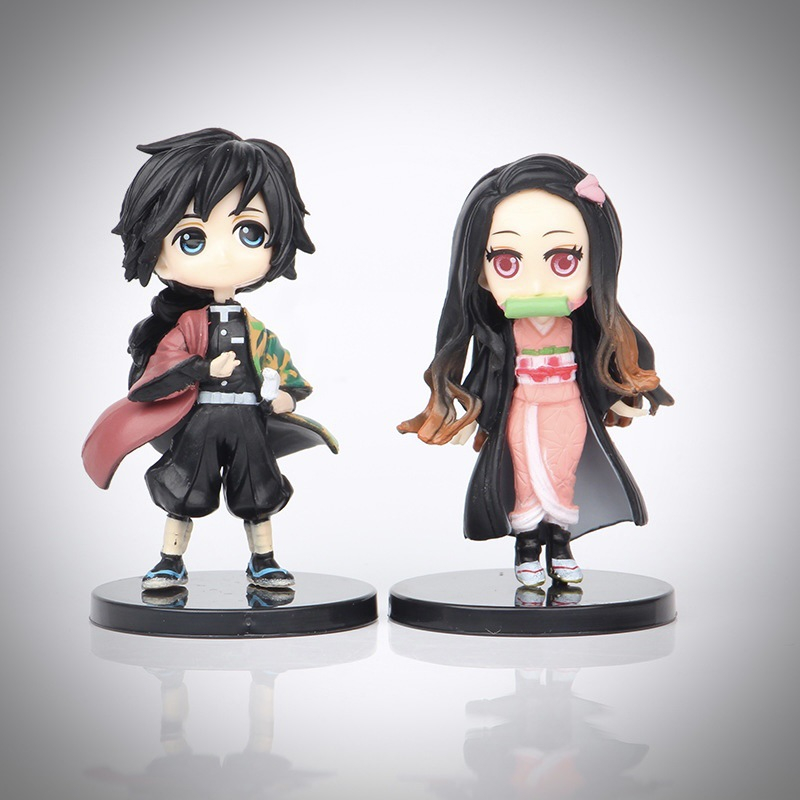 🔥Rẻ Nhất Shopee🔥Mô hình Tanjiro Nezuko Inosuke Zenitsu Tomioka Giyuu Kimetsu no Yaiba Demon Slayer trang trí trưng bày