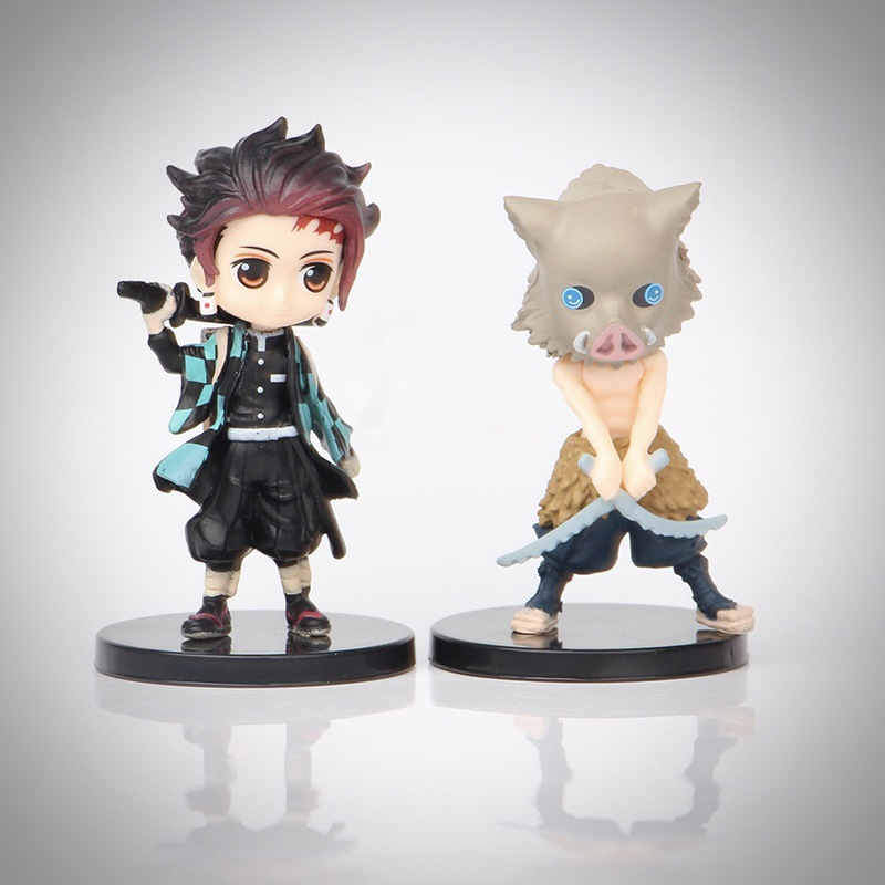 🔥Rẻ Nhất Shopee🔥Mô hình Tanjiro Nezuko Inosuke Zenitsu Tomioka Giyuu Kimetsu no Yaiba Demon Slayer trang trí trưng bày