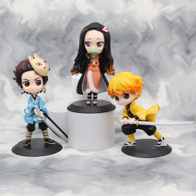 🔥Rẻ Nhất Shopee🔥Mô hình Tanjiro Nezuko Inosuke Zenitsu Tomioka Giyuu Kimetsu no Yaiba Demon Slayer trang trí trưng bày