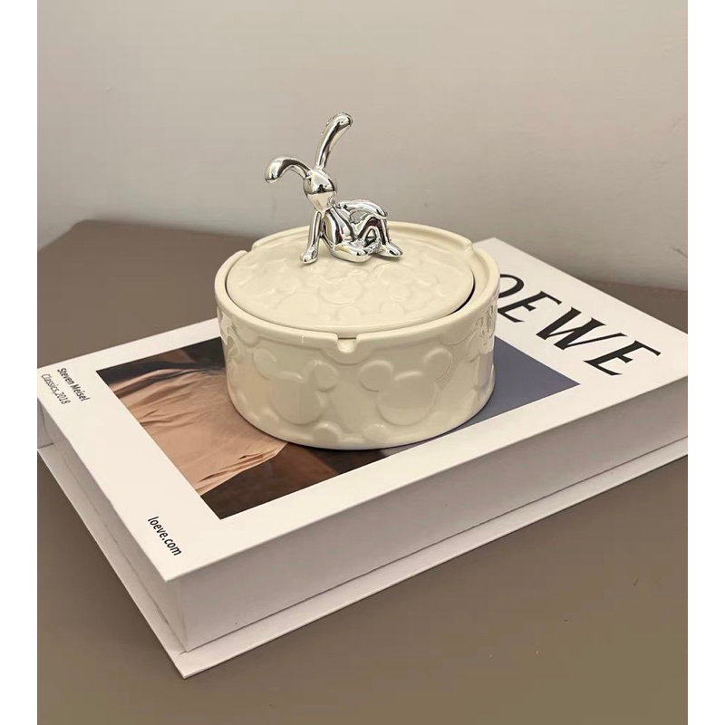 Gạt Tàn Thỏ Lười Bằng Sứ Decor